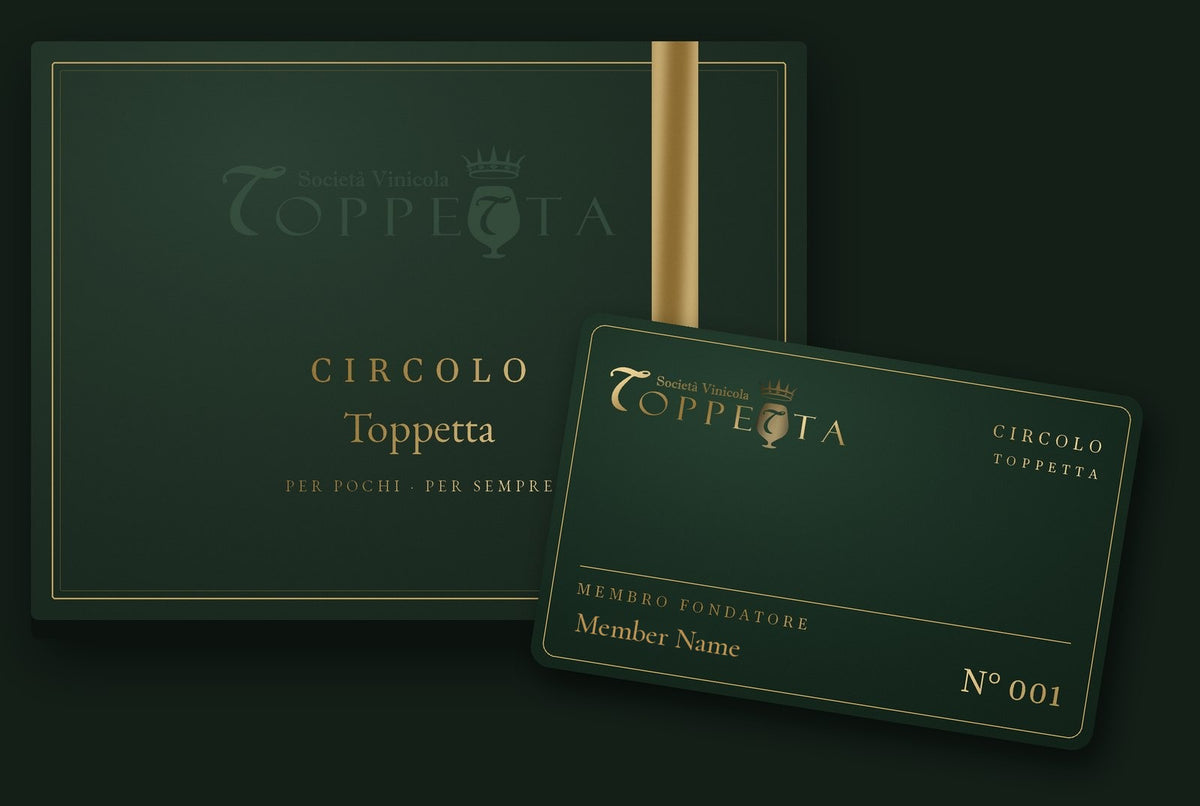 Circolo Toppetta welcome box and numbered founding member card